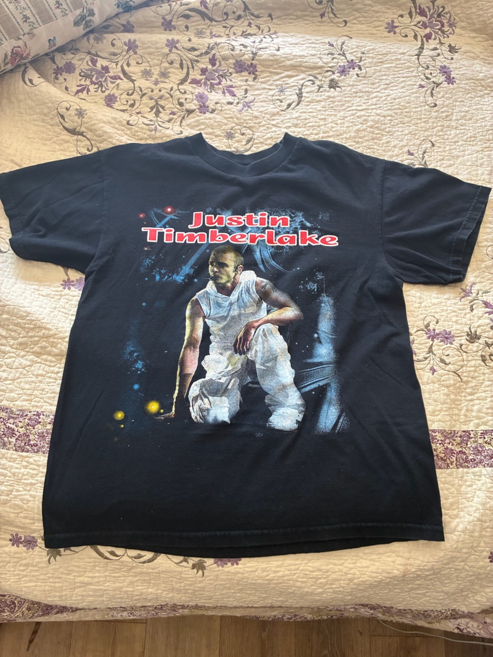Vintage Y2K Justin Timberlake Black T Shirt